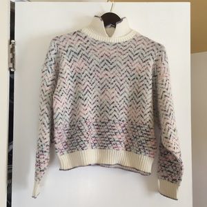 Vintage Variegated Knit Sweater
